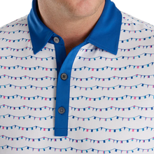 Load image into Gallery viewer, FootJoy Men's Polo Flag Banner Print 30247