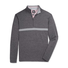 Load image into Gallery viewer, Footjoy Men's Inset Stripe Flat Back Rib 1/4 Zip Pullover 30018