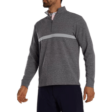 Load image into Gallery viewer, Footjoy Men's Inset Stripe Flat Back Rib 1/4 Zip Pullover 30018