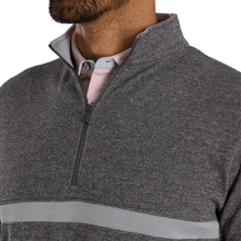 Load image into Gallery viewer, Footjoy Men's Inset Stripe Flat Back Rib 1/4 Zip Pullover 30018