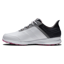 Load image into Gallery viewer, FootJoy Women's Shoe Stratos White/Char 90123