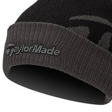 Load image into Gallery viewer, Taylormade Men's Bobble Beanie Hat (Black)