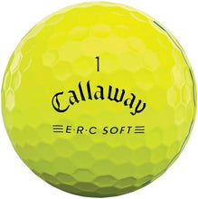 Load image into Gallery viewer, Callaway E.R.C Soft Triple Track 12/Balls (Yellow)