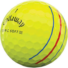 Load image into Gallery viewer, Callaway E.R.C Soft Triple Track 12/Balls (Yellow)