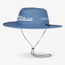 Load image into Gallery viewer, Titleist Tour Aussie Bucket Sun Hat (Vintage Blue/White)
