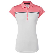 Load image into Gallery viewer, FootJoy Women&#39;s Polo Cap Sleeve Color Block 29661
