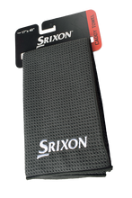Load image into Gallery viewer, Srixon Black Microfiber Caddy Towel GAT-24003i 17” x 40”
