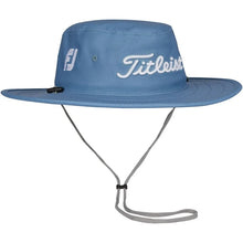 Load image into Gallery viewer, Titleist Tour Aussie Bucket Sun Hat (Vintage Blue/White)
