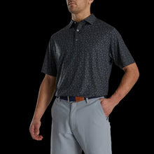 Load image into Gallery viewer, Footjoy Painted Floral Lisle Self Collar Polo #28841
