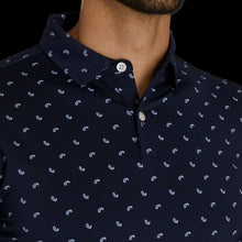 Load image into Gallery viewer, Footjoy Paisley Print Lisle Self Collar Polo #30271
