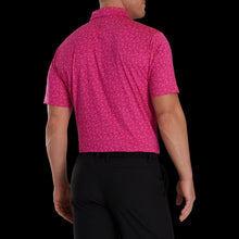 Load image into Gallery viewer, Footjoy Painted Floral Lisle Self Collar Polo #30269
