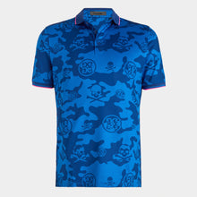 Load image into Gallery viewer, G/Fore EXPLODED CAMO TECH JERSEY MODERN SPREAD COLLAR BANDED SLEEVE MEN&#39;S GOLF POLO
