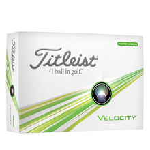 Load image into Gallery viewer, Titleist Velocity Double Digit 12/Balls (Matte-Green)
