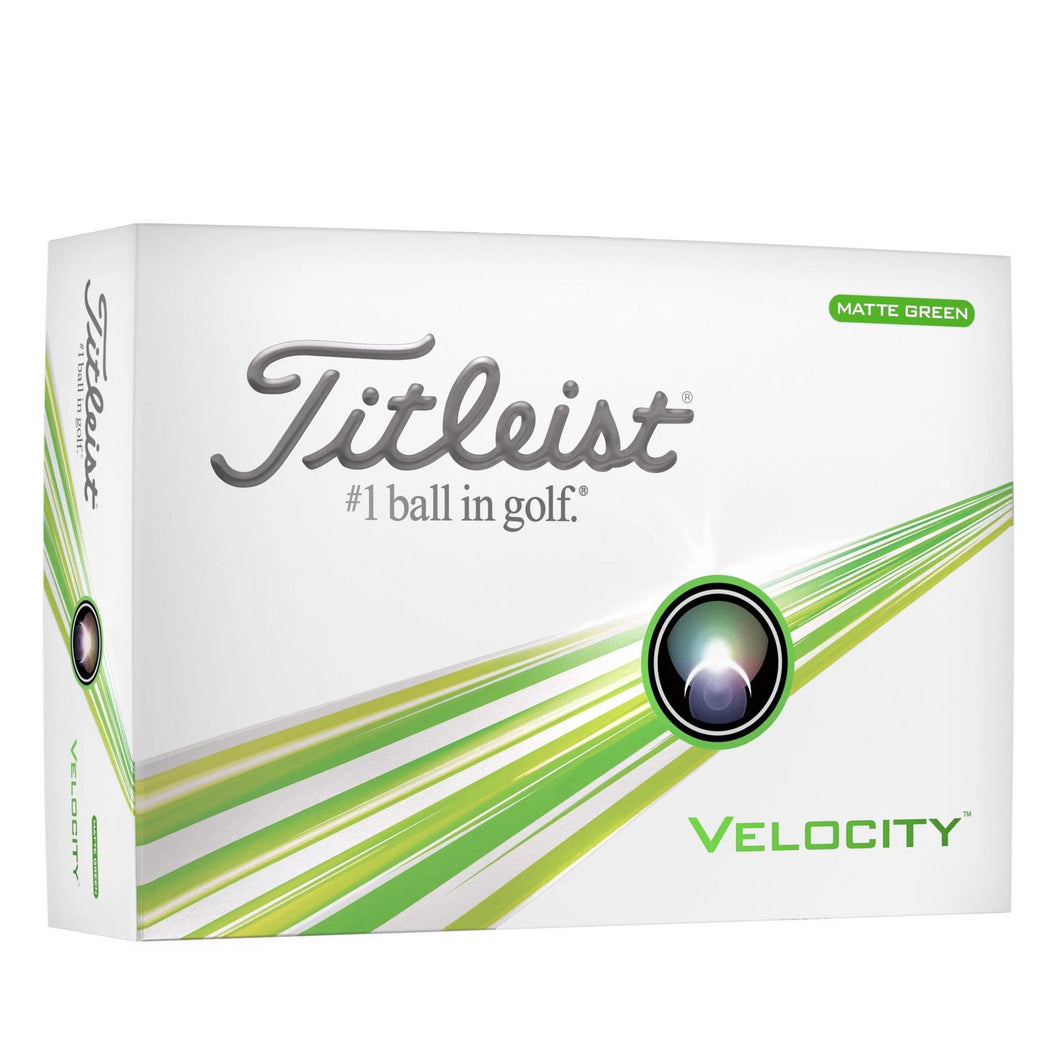 Titleist Velocity Double Digit 12/Balls (Matte-Green)