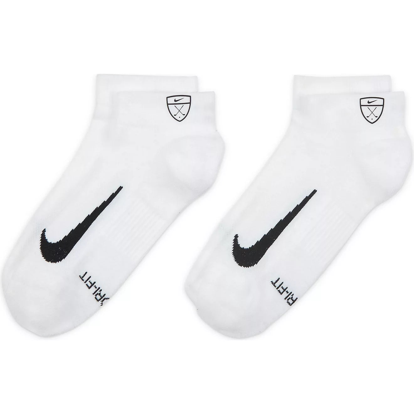 Nike Multiplier Low Quarter Socks White Black Size M