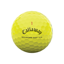 Load image into Gallery viewer, Callaway Chrome Soft X Triple Track Yellow Golf Balls
