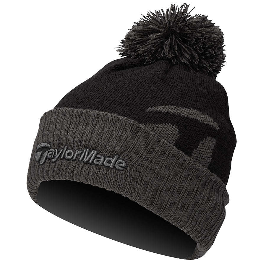 Taylormade Men's Bobble Beanie Hat (Black)