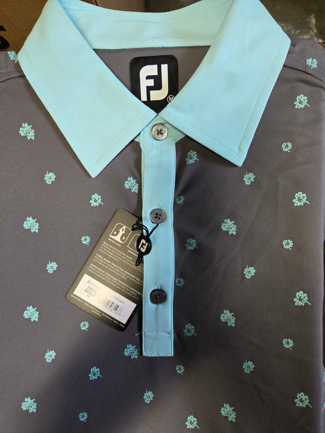 FootJoy Men's Polo 28828 Flower Stripe