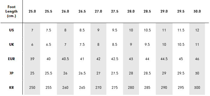 Footjoy pro sl size 2025 guide
