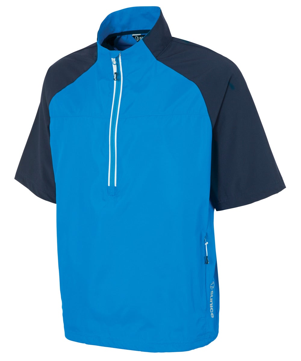 Sunice Men's Winston Short Sleeve Packable Wind Shirt S53005
